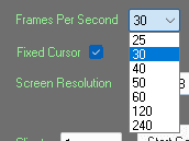 FPS dropdown placeholder